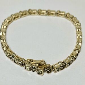 Sterling and Marcasite Tennis Bracelet